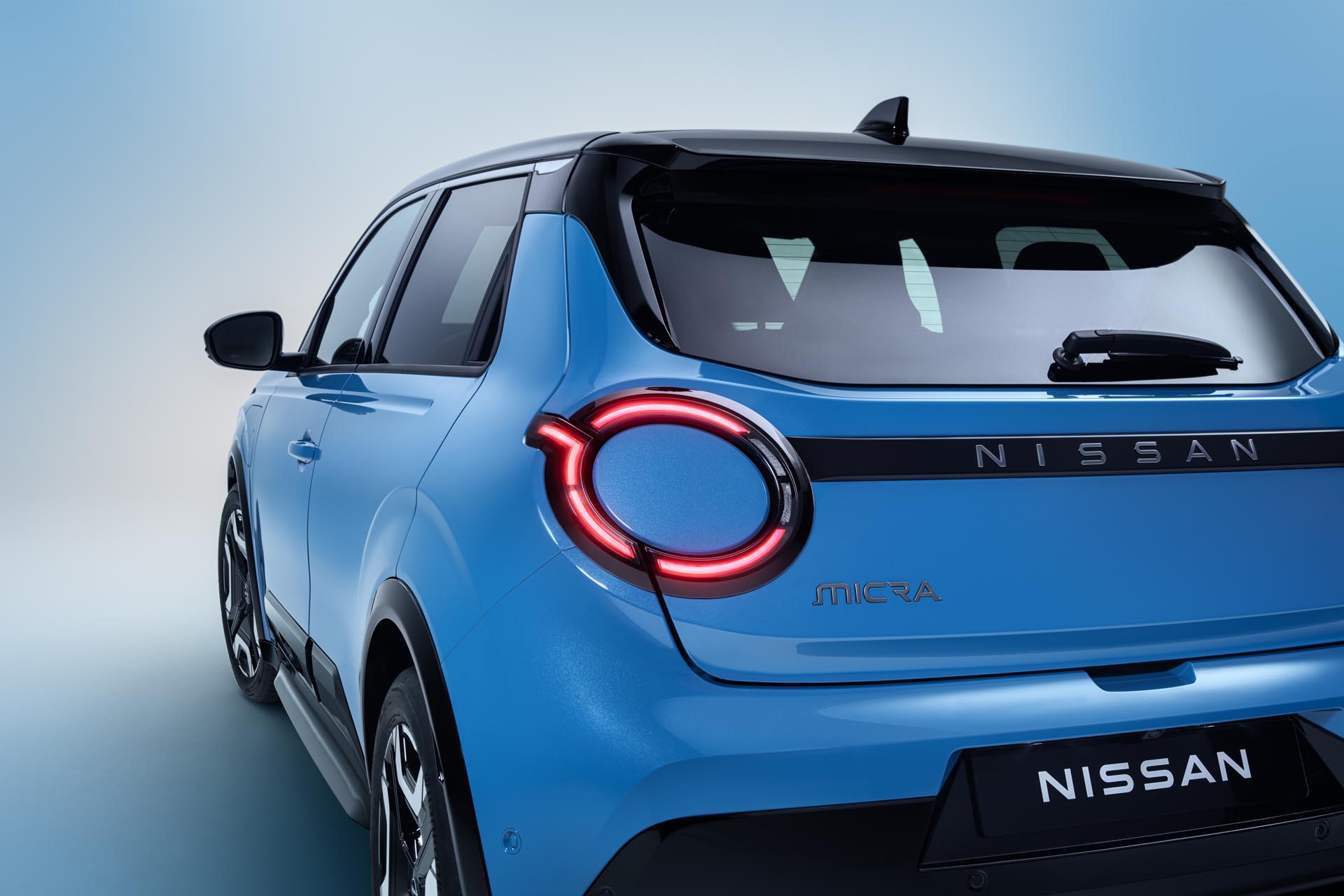 Nissan name plates side doors and gelato scoop from rear to front
