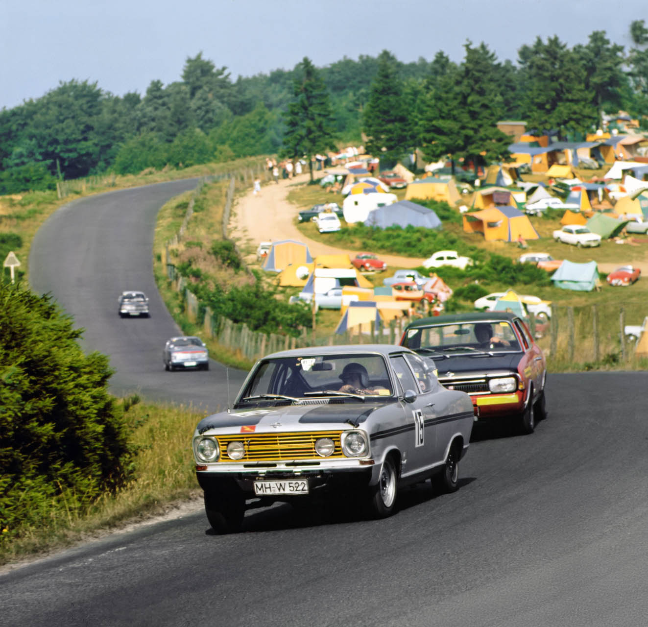 Opel Kadett B Rallye on the Nurburgring