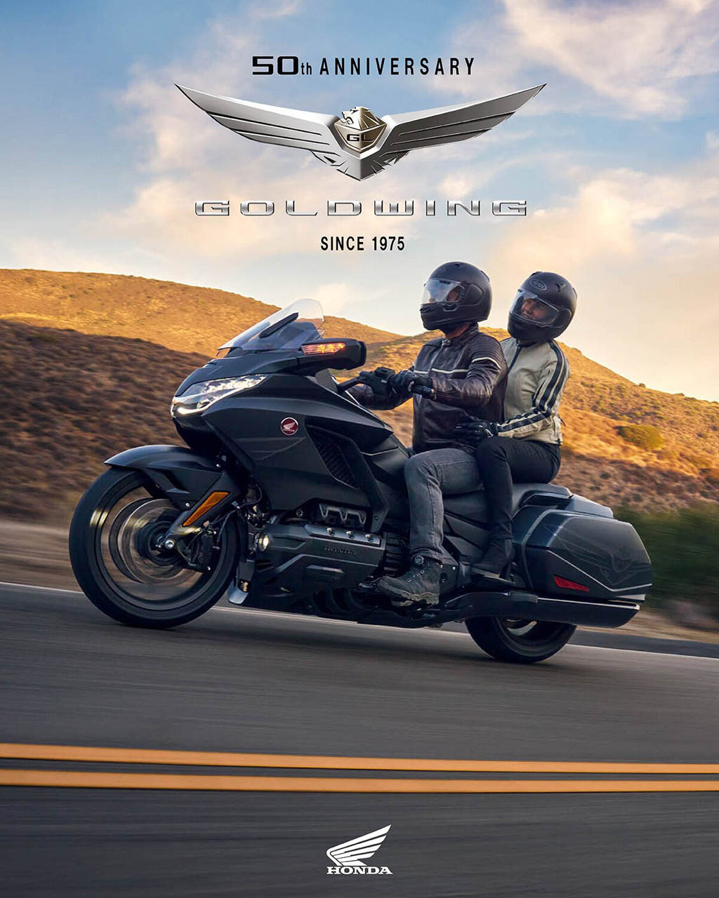 527583 25YM Honda GL1800 Gold Wing and Gold Wing Tour models celebrate half a